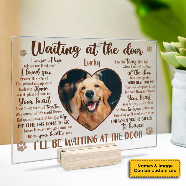 Photo Inserted] Pet Memorial Plaque - Custom Horizontal Acrylic