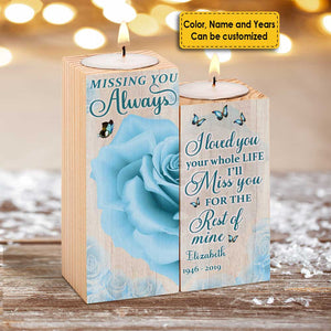 You Didn’t Go Alone, A Part Of Me Went With You - Personalized Candle Holder.