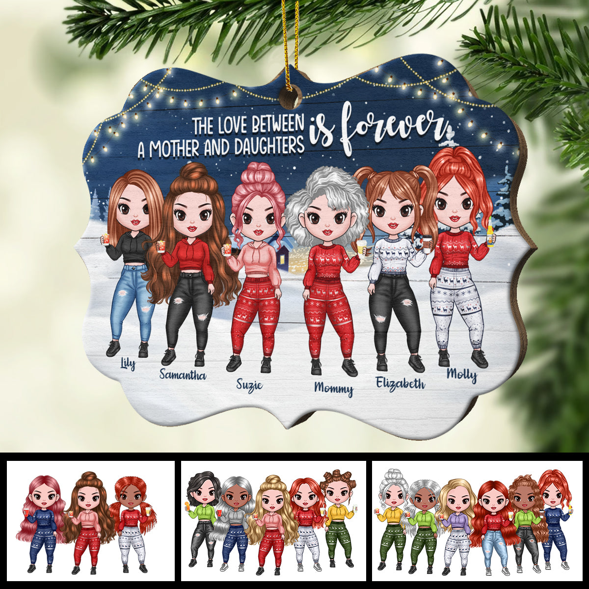 Personalized Christmas Ornament - Like Mother Like Daughter