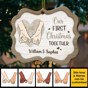 And So Together We Built A Life We Loved - Gift For Couples, Husband Wife, Personalized Shaped Ornament.