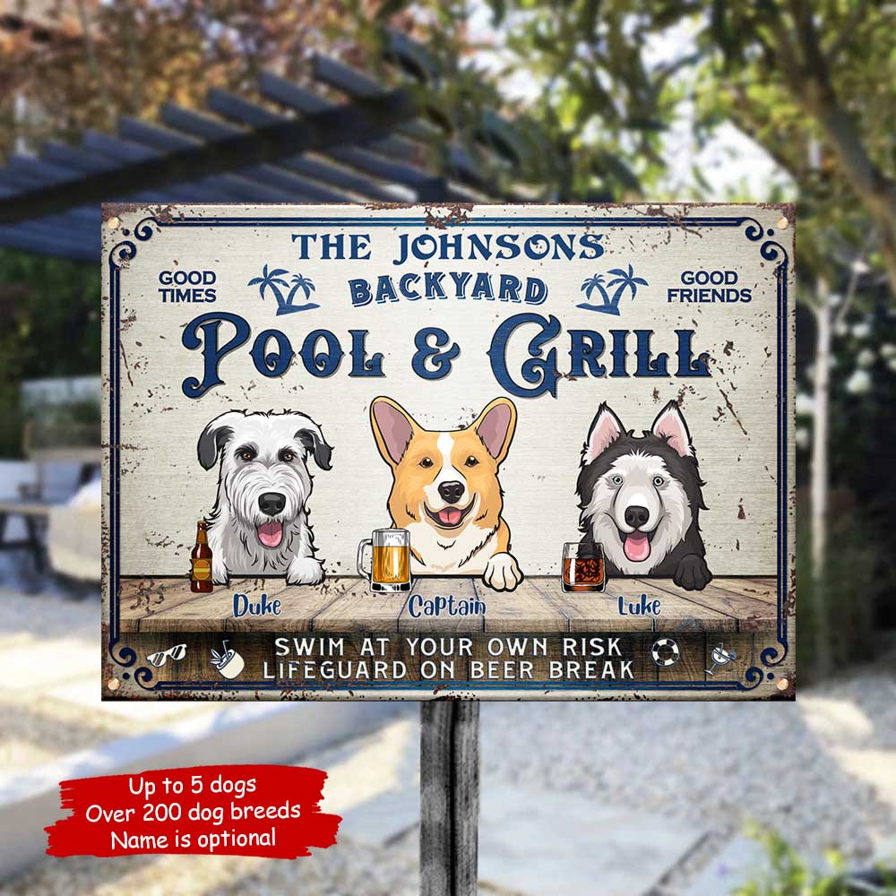 Metal pool hot sale for dogs