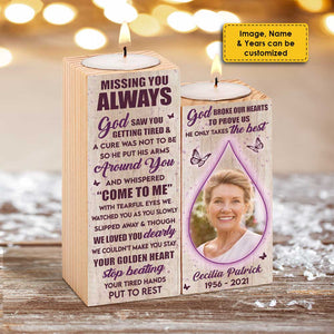 You're The Best - Personalized Candle Holder - Upload Image, Memorial Gift, Sympathy Gift