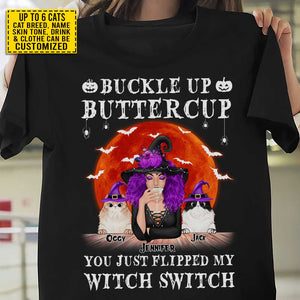 You Just Flipped My Witch Switch - Personalized Unisex T-Shirt, Halloween Ideas..