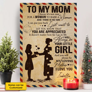 To My Beloved Mom & Dad - Personalized Vertical Poster.