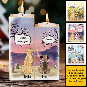 Still Talk About You - Dogs In Heaven - Personalized Candle Holder.