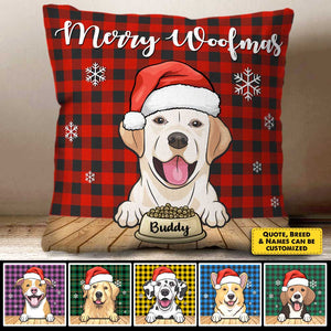 Meowy Catmas - Merry Woofmas - Personalized Pillow Case.