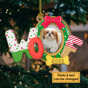 Woof Cookie For Christmas - Personalized Custom Wood Shaped Christmas Ornament