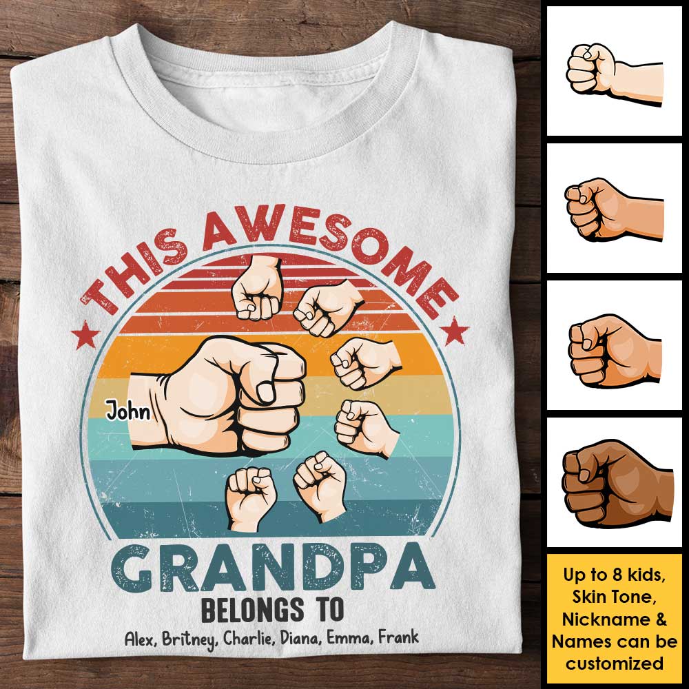 Grandpa Gifts Shirt From Grandkids Dad Grandpa Great Grandpa Shirt