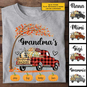 Grandma's Pumpkin Patch - Personalized Unisex T-Shirt.