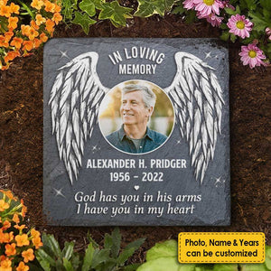 I Have You In My Heart - Personalized Memorial Stone, Human Grave Marker - Upload Image, Memorial Gift, Sympathy Gift