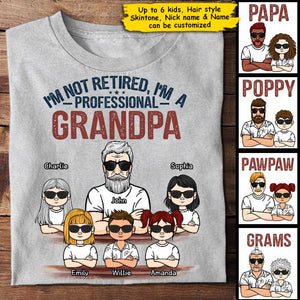 I'm A Professional Grandpa - Personalized Unisex T-Shirt For Dads, Grandpas.