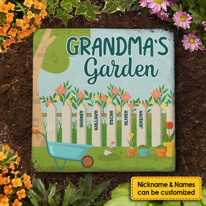 Grandma's Garden Of Love - Personalized Garden Stone - Gift For Grandma, Grandparents