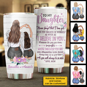 I Believe In You - Personalized Tumbler For Daughter.