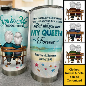 You & Me, We Got This - Personalized Tumbler - Gift For Couples, Husband Wife
