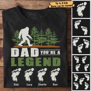 Dad You Are A Legend - Gift for Dad, Personalized Unisex T-Shirt.