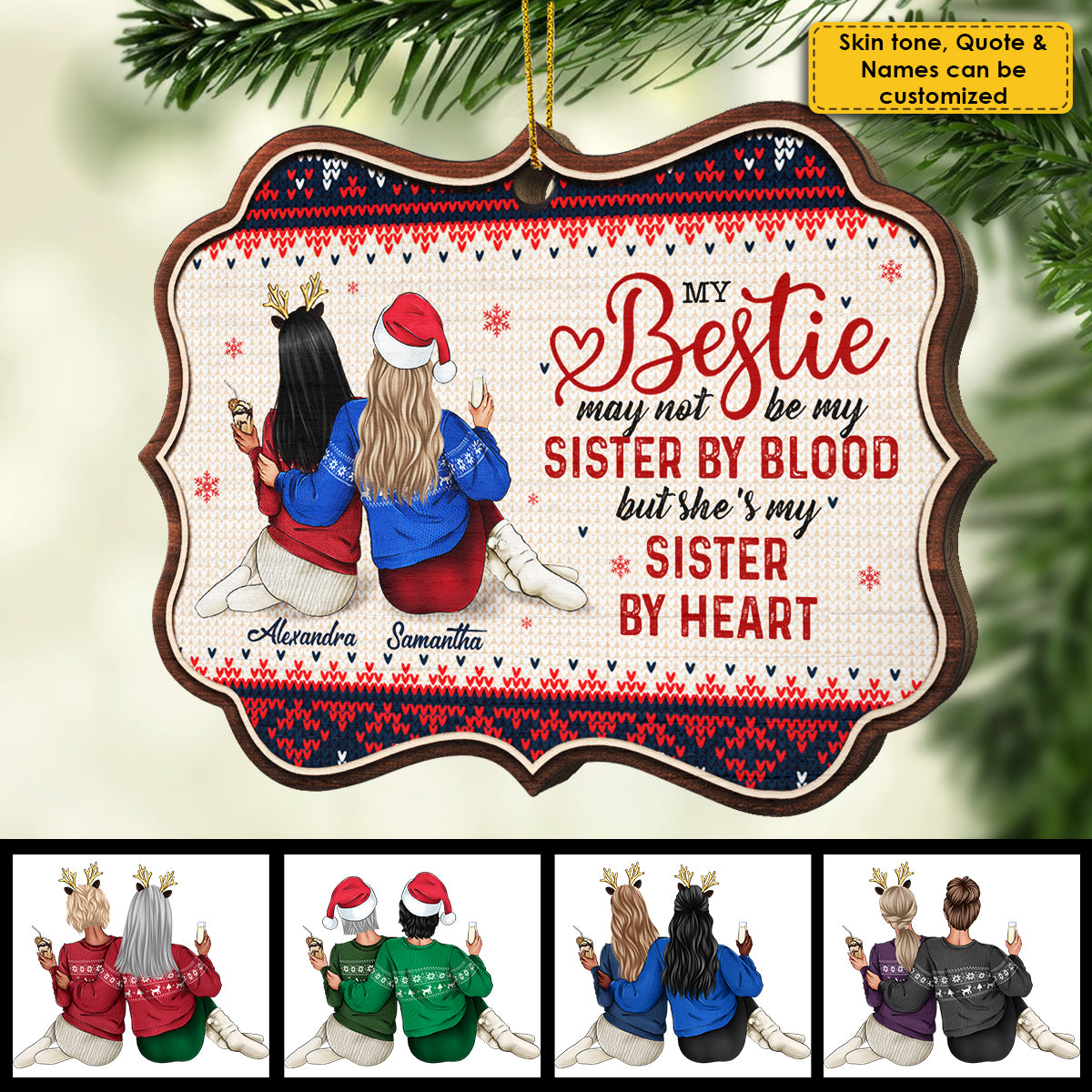 Distance Means So Little When Someone Means So Much - Personalized Shaped Ornament.