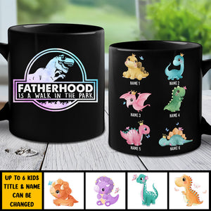 Fatherhood Is A Walk - Gift For Dad - Personalized Mug.