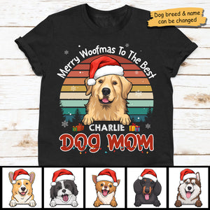 Merry Woofmas To The Best Mom & Dad - Personalized Unisex Sweatshirt, T-shirt, Hoodie.