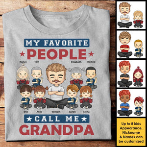 My All-Time Favorite People Call Me Grandpa - Gift For Grandpa, Personalized Unisex T-shirt, Hoodie