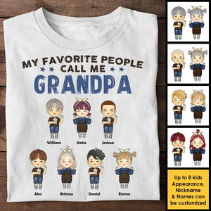 My Cherished People Call Me Grandpa - Gift For Grandpa, Personalized Unisex T-shirt, Hoodie