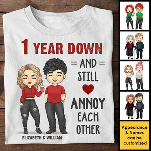 So Many Years Down - Personalized Unisex T-shirt, Hoodie - Gift For Couples, Husband Wife