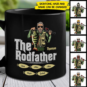 The Rodfather - Gift For Dad - Personalized Mug.