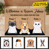 Die Menschen leben hier bei mir German - Funny Personalized Cat Decorative Mat