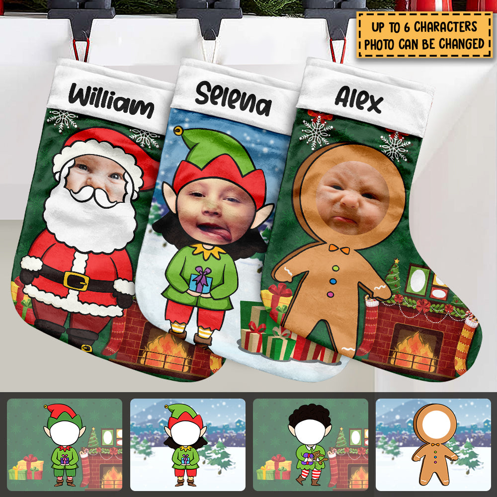 Have A Fun Christmas - Christmas Characters - Personalized Christmas Stocking.