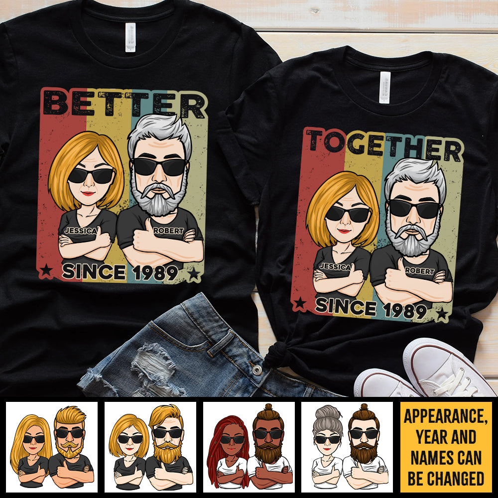 Better Together His and Hers Shirts | Couples Matching Shirts Mens XL / Womens XL