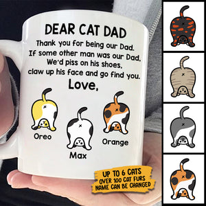 Thank You For Being Our Dad - Gift for Dad - Funny Personalized Mug.
