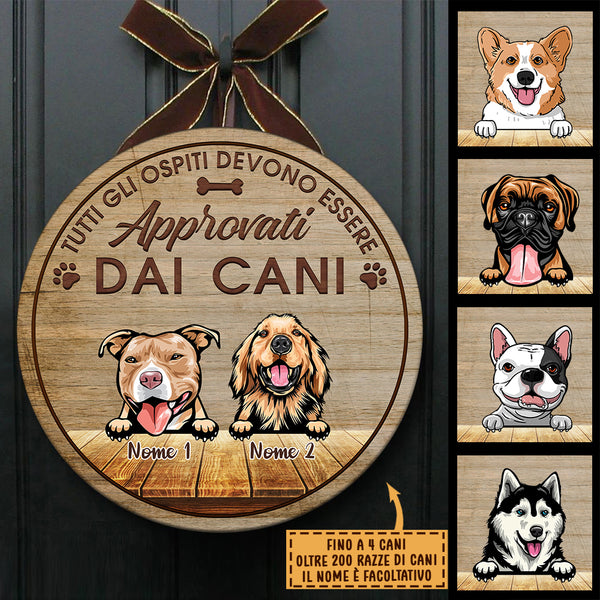 Il Cane Sa Che Sei Qui - Divertente Cartello Personalizzato Per La Por -  Pawfect House ™