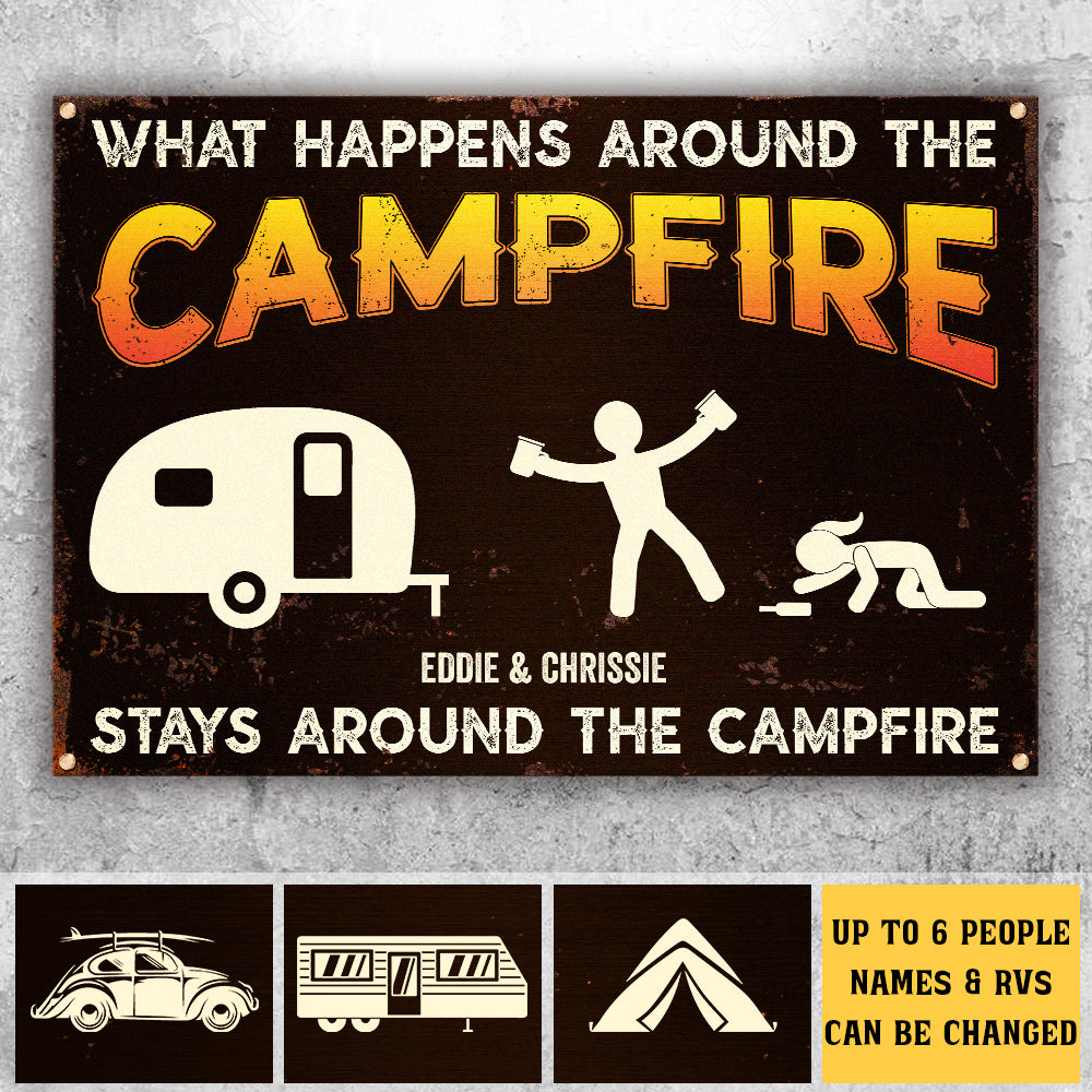 What happen around the campfire sign hotsell