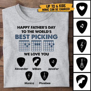 Happy Father's Day To The World's Best Picking - Personalized Unisex T-Shirt.