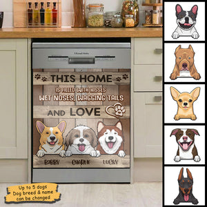 This Home Is Filled With Kisses - Personalized Dishwasher Cover.