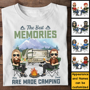 Best Memories Are Made Camping - Personalized Unisex T-shirt, Hoodie, Sweatshirt - Gift For Couple, Husband Wife, Anniversary, Engagement, Wedding, Marriage, Camping Gift