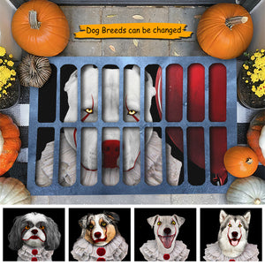 Halloween Scary Dog - Gift For Dog Lovers, Personalized Decorative Mat.