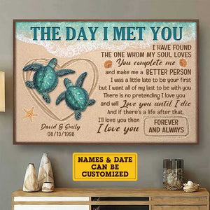 I'll Love You Until I Die - Personalized Horizontal Poster - Gift For Couples, Husband Wife