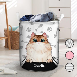 Life Is Better With Adorable Cats - Personalized Laundry Basket.