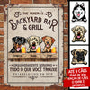 Orgulhosamente servindo tudo o que você trouxe Portuguese - Funny Personalized Dog Metal Sign