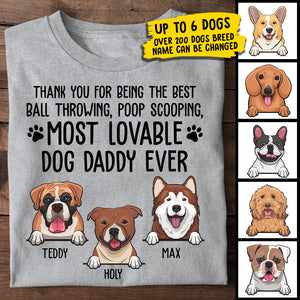 Thank You For Being The Best Ball Throwing - Gift For Dads, Personalized Unisex T-Shirt.