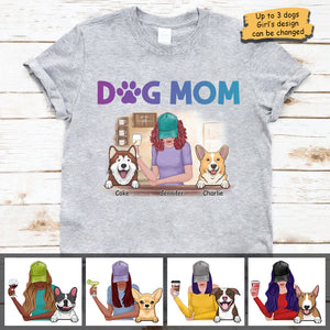 Dog Mom - Gift For Dog Lovers - Personalized Unisex T-Shirt.