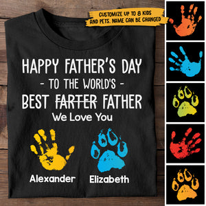 World's Best Father - Personalized Unisex T-Shirt, Father's Day Gift.