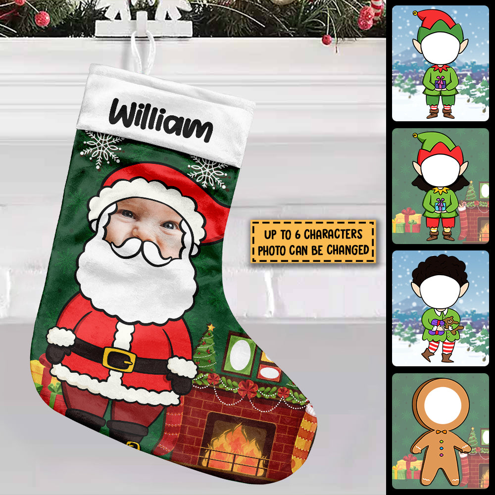 Have A Fun Christmas - Christmas Characters - Personalized Christmas Stocking.