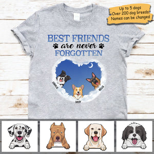 Best Friends Are Never Forgotten - Personalized Unisex T-Shirt.