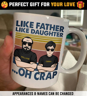 Father And Daughter, The Legend And The Legacy - Personalized Mug.