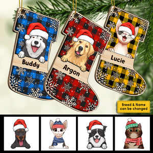 Have A Magical Holiday Season - Happy Cats And Dogs - Personalized Shaped Ornament.