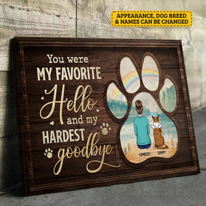 Sometimes A Very Special Dog Enters Our Lives - Personalized Horizontal Canvas - Gift For Pet Lovers