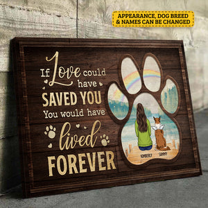 Sometimes A Very Special Dog Enters Our Lives - Personalized Horizontal Canvas - Gift For Pet Lovers