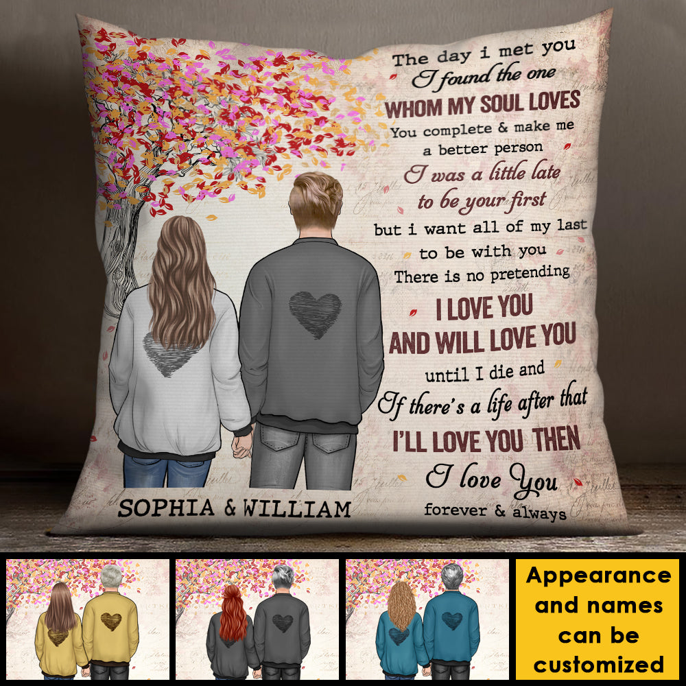 You Complete Me And Make Me A Better Person - Gift For Couples, Personalized Pillow (Insert Included).