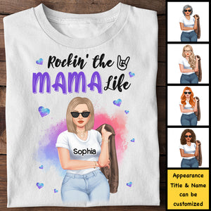 Rockin' The Mom Life - Gift For Mom, Grandma - Personalized Unisex T-shirt, Hoodie